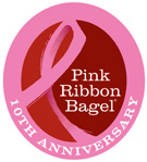 Pink Ribbon Bagel